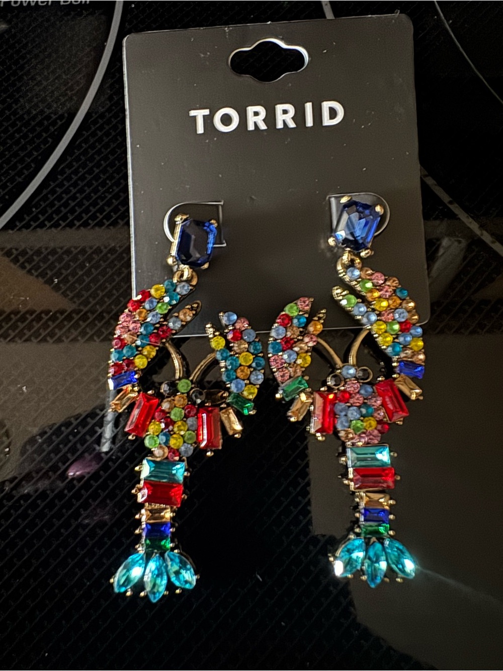 torrid Multicolor Crystal Statement Earrings , worried about heavy ? Nope